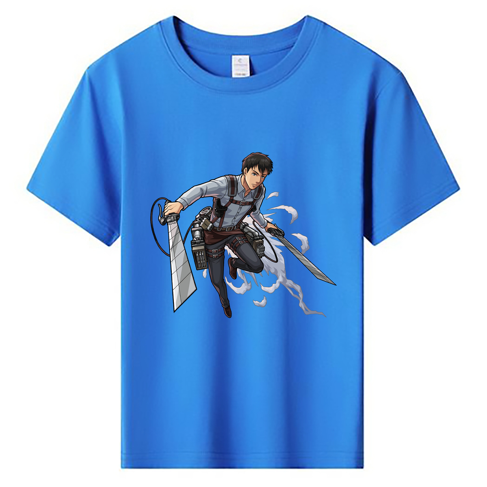 （画像用） 進撃の巨人 ベルトルト・フーバー Attack on Titan Bertholdt Hoover 綿100％キッズTシャツ（フロントプリント）
